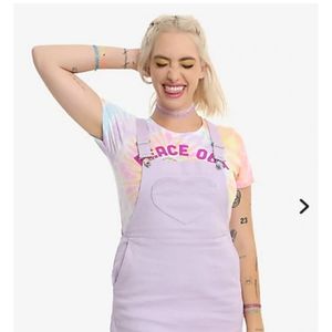 Hot topic lavender overall dress